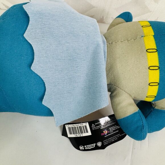 5. for $25| Batman Justice League Big Head Character Stuffed 10" Long Blue Gray - Picture 6 of 8